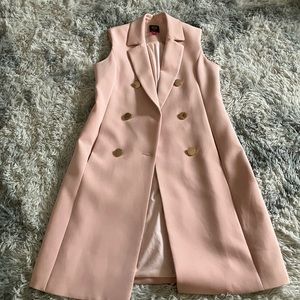 Pink blazer dress